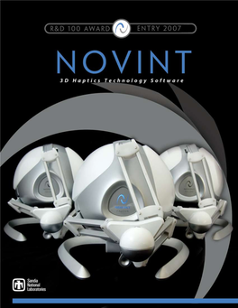 Novint Falcon and Novint/Sandia 3D-Touch Software