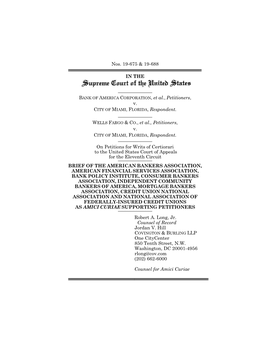 Bank of America Corporation Amicus Brief