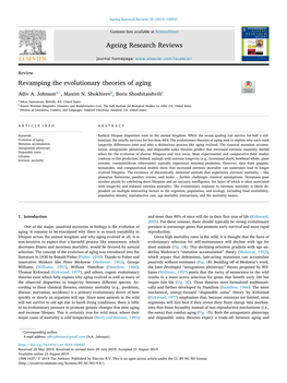 Ageing Research Reviews Revamping the Evolutionary