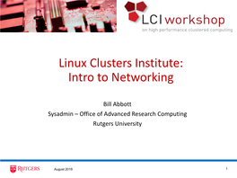 Getting the Most from Your Linux Cluster