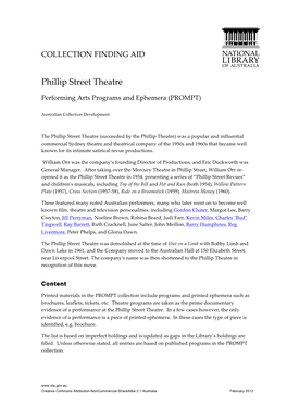Phillip Street Theatre