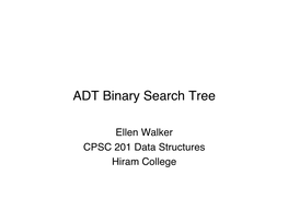 Binary Search Tree