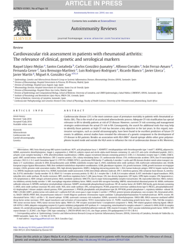 The Relevance of Clinical, Genetic and Serological Markers