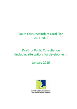 Draft South East Lincolnshire Local Plan 2011-2036 (2016)