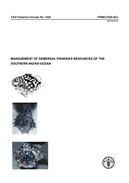 Management of Demersal Fisheries Resources of the Southern Indian Ocean