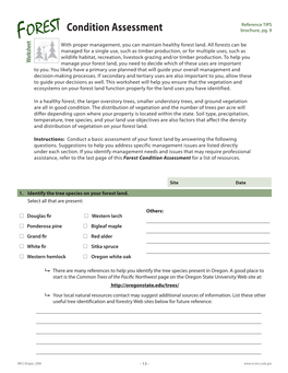 FOREST Condition Assessment Brochure, Pg