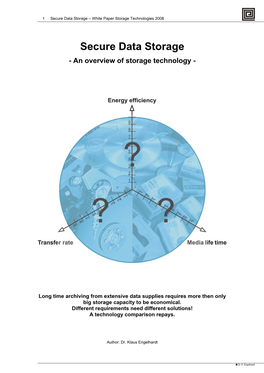 Secure Data Storage – White Paper Storage Technologies 2008