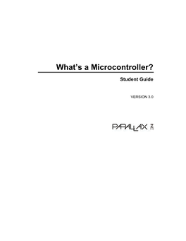 What's a Microcontroller?