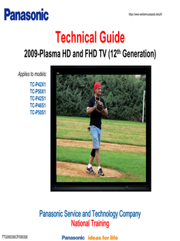 Technical Guide 2009-Plasma HD and FHD TV (12Th Generation)