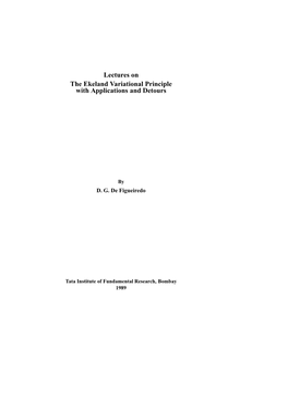 On the Ekeland Variational Principle with Applications and Detours