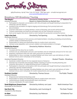 Samantha Saltzman Resume