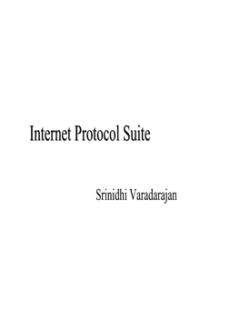 Internet Protocol Suite