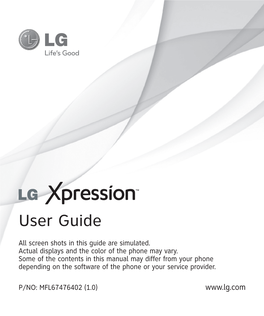 LG Xpression Manual