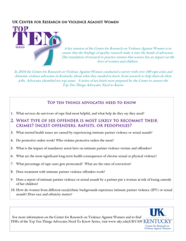 2. What Type of Sex Offender Is Most Likely to Recommit Their Crimes? Incest Offenders, Rapists, Or Pedophiles?