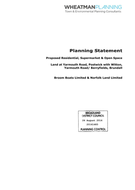 Planning Statement