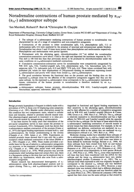 Adrenoceptor Subtype 1Ian Marshall, Richard P