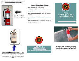 Fire Extinguisher Brochure