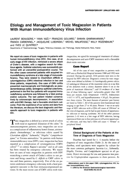 Etiology and Management of Toxic Megacolon with Human