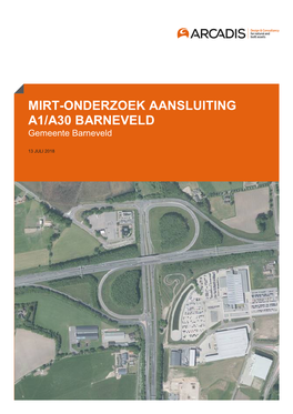 MIRT-ONDERZOEK AANSLUITING A1/A30 BARNEVELD Gemeentea1/A30 Barneveldbarneveld Gemeente Barneveld