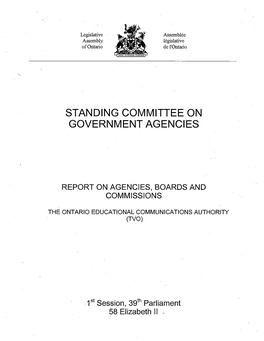 Standing Committee on Government Agencies