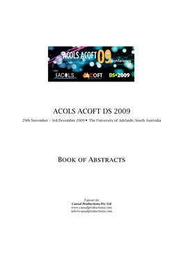 Acols Acoft Ds 2009