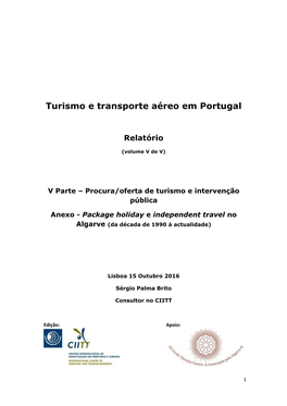 Turismo E Transporte Aéreo Em Portugal
