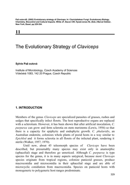 11 the Evolutionary Strategy of Claviceps