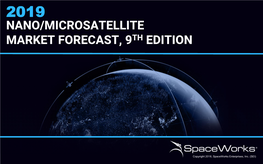 2019 Nano/Microsatellite Market Forecast, 9Th Edition