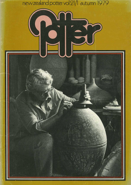New Zealand Potter Volume 21 Number 1 Autumn 1979