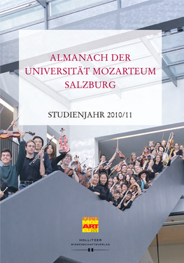 Mozarteum Almanach Studienjahr 2010/11