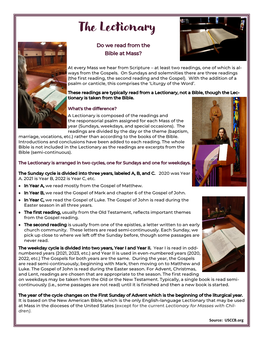 The Lectionary