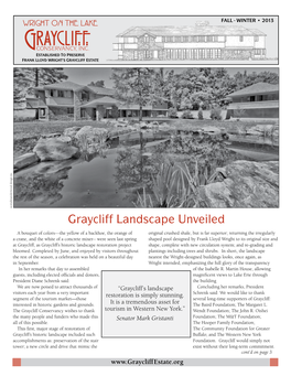 Graycliff Landscape Unveiled
