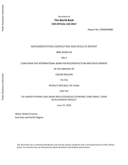 World Bank Document