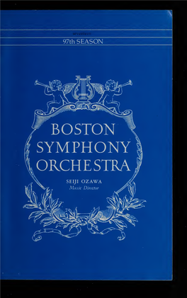 Boston Symphony Orchestra Concert Programs, Season 97, 1977-1978