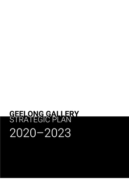 Strategic Plan Geelong Gallery