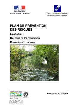 Inondation Rapport De Présentation Commune D'eclassan
