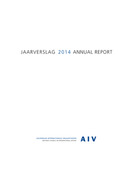 Jaarverslag 2014 Annual Report