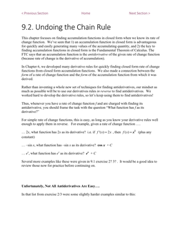 9.2. Undoing the Chain Rule