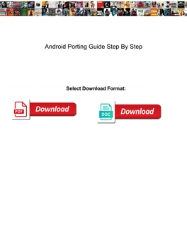 Android Porting Guide Step by Step