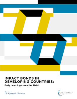 Impact Bonds in Developing Countries