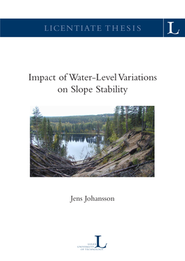 Impact of Water-Level Variations on Slope Stability