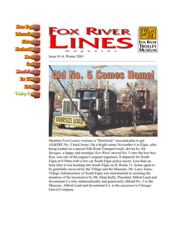 Issue 01-4, Winter 2001 Member Fred Lonnes