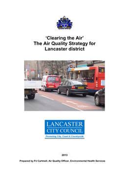 Clearing the Air’ the Air Quality Strategy for Lancaster District
