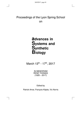 Proceedings of the Lyon Spring School On