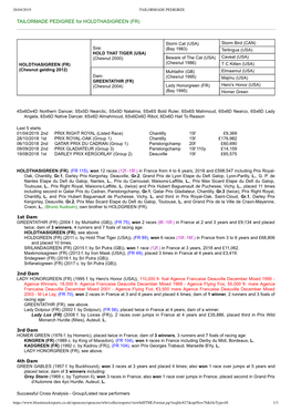 TAILORMADE PEDIGREE for HOLDTHASIGREEN (FR)