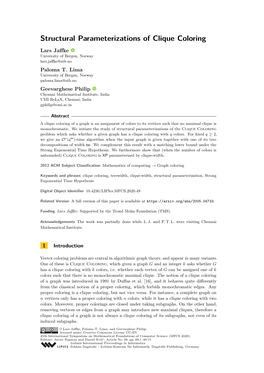 Structural Parameterizations of Clique Coloring