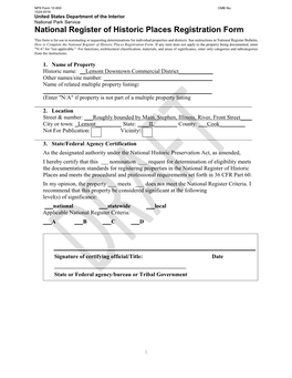 National Register of Historic Places Registration Form