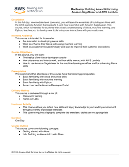 Building Alexa Skills Using Amazon Sagemaker and AWS Lambda