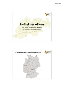 Hofheimer Allianz Eine Allianz Für Lebendige Ortsmitten Bay