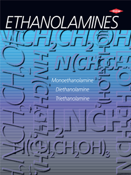 Monoethanolamine Diethanolamine Triethanolamine DSA9781.Qxd 1/31/03 10:21 AM Page 2